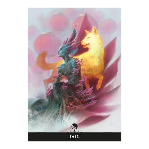 Chinese Astrology Oracle Cards Deck 24-Card Set by Lo Scarabeo