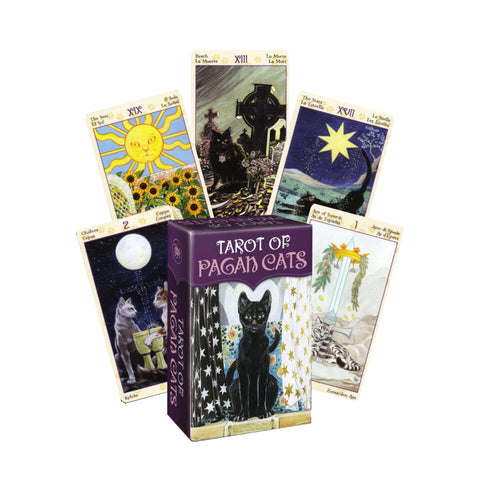 Tarot of Pagan Cats Mini Tarot Deck 78 Cards Lo Scarabeo New Sealed