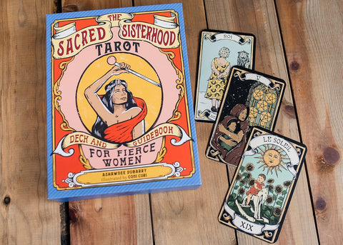 The Sacred Sisterhood Tarot Deck for Fierce Women 78 Cards + Guidebook