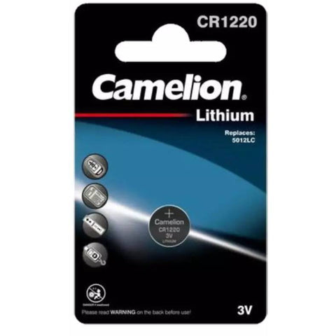 1x Camelion CR1220 3V Lithium Coin Cell Battery for Watch Calculator