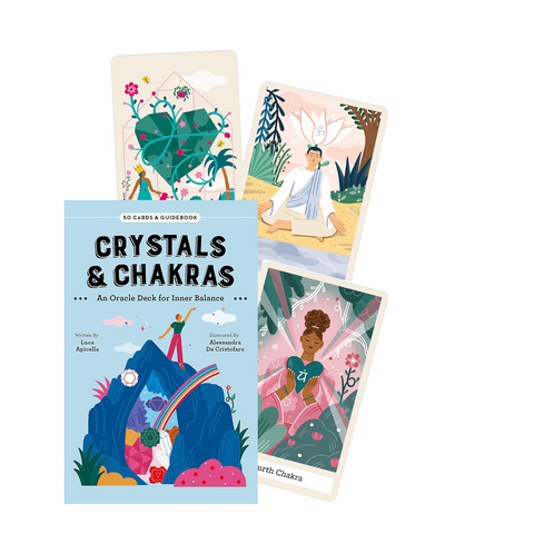 Crystals & Chakras Oracle Cards Deck For Inner Balance US Games Systems