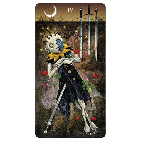 Deviant Moon Tarot Mini Borderless Deck by US Games, 78 Cards