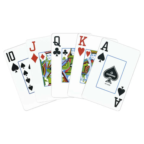Copag Elite Bridge Size Playing Cards Double Deck Jumbo Burgundy Green