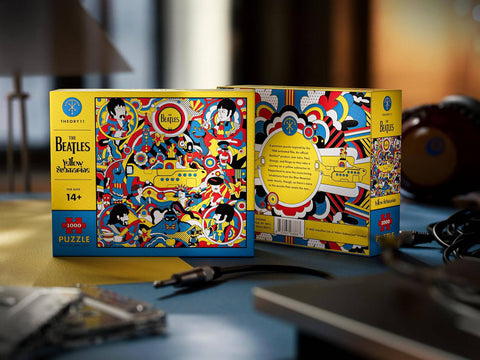The Beatles Yellow Submarine 1000-Piece Jigsaw Puzzle w/ Carrying Pouch Theory11