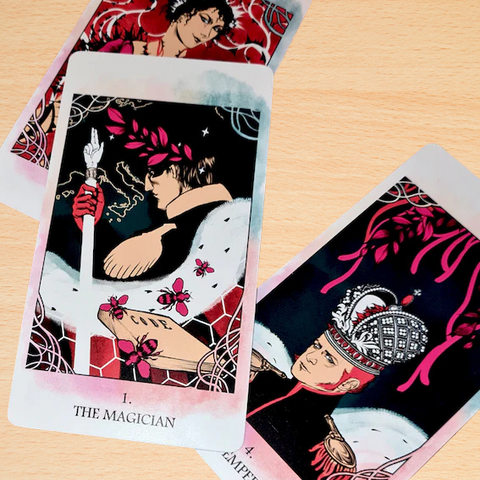 Napoleon Tarot Card Deck by Chiara D'Annunzio with Multilingual Guidebook