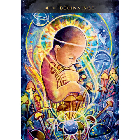 Sacred Mushroom Oracle Cards 44-Card Deck & Guidebook by Hay House