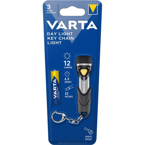 Varta Day Light Multi LED Keychain Flashlight 12Lm 1xAAA Battery