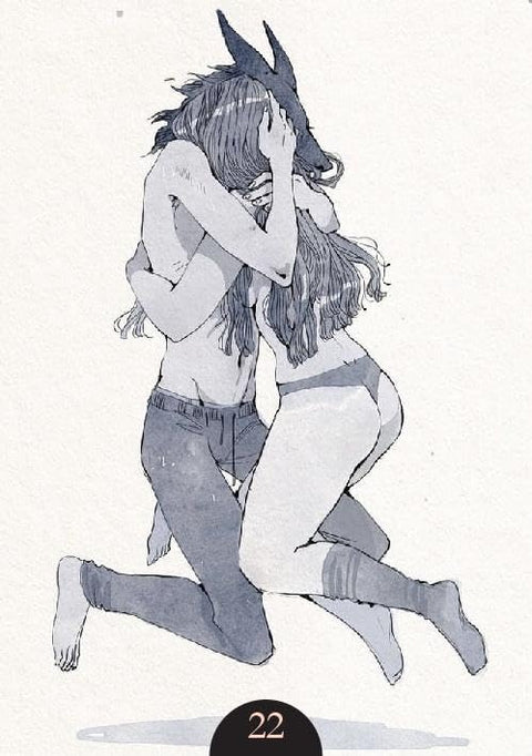 Loputyn Oracle Cards Deck & Book Wolf And Maiden Death And Love