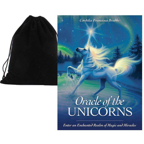 Oracle of the Unicorns Tarot Oracle Cards Deck Blue Angel with Velvet Bag