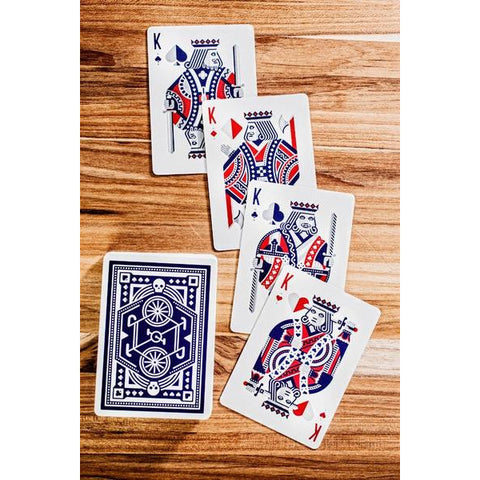 DKNG Blue Wheel Playing Cards Deck by Art of Play Poker Magic USA