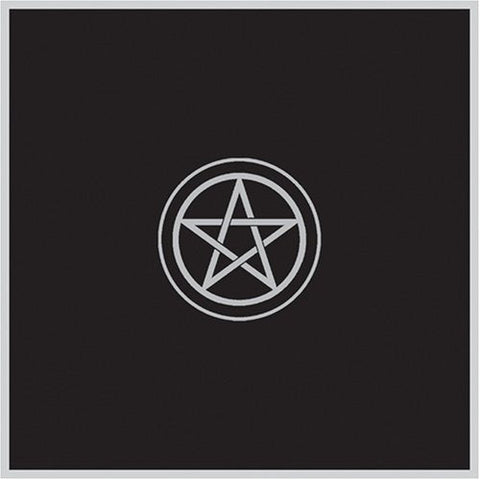 Lo Scarabeo Black Velvet Pentacle Tarot Cloth 80x80cm Embroidered