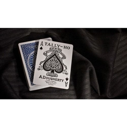 4x Bicycle Tally-Ho Circle Playing Cards Red & Blue Poker Magic Decks