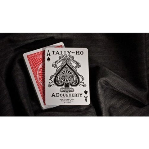 4x Bicycle Tally-Ho Circle Playing Cards Red & Blue Poker Magic Decks