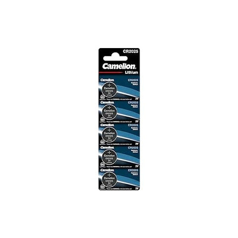 5x Camelion CR2025 3V Lithium Coin Cell Batteries 150mAh Button Pack