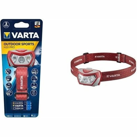 Varta Outdoor Sports H30R Pro LED Headlamp 400lm IPX4 3x AAA Included