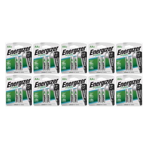 20x Energizer Recharge Extreme AA 2300mAh NiMH Batteries