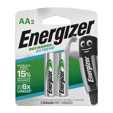 Energizer Recharge Extreme AA 2300mAh NiMH Batteries 2-pack