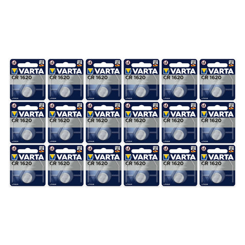18x Varta CR1620 3V Lithium Coin Cell Batteries