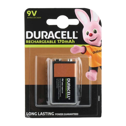 Duracell Rechargeable 9V 170mAh NiMH Battery