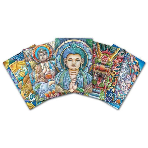 Wisdom of the Buddha Mindfulness Card Deck w/ Guidebook & Velvet Bag