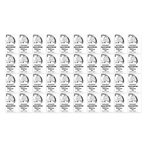 40x Seiko Seizaiken 364 SR621SW silver oxide watch batteries