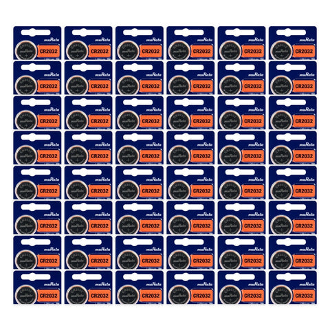 48x Murata CR2032 3V lithium coin cell batteries