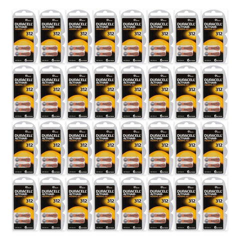 Duracell Activair 312 hearing aid batteries - 32 cards of 6