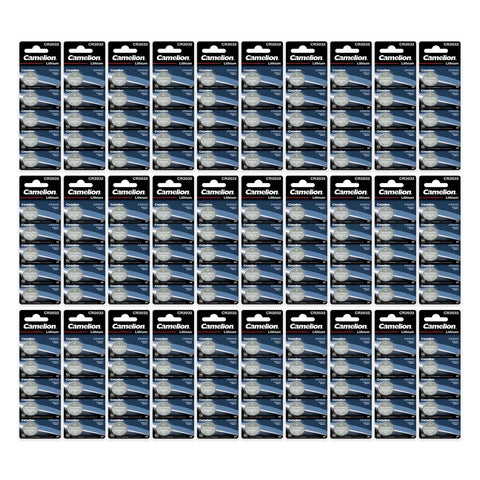 150x Camelion CR2032 3V lithium coin cell batteries in cards of 5