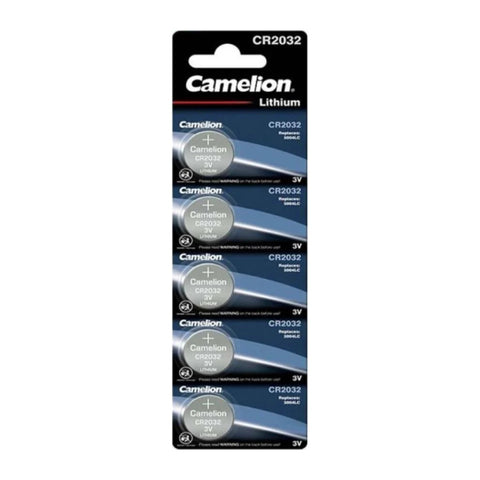Camelion CR2032 3V lithium batteries card of 5