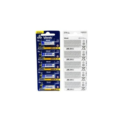 20x Vinnic A27 27A 12V Alkaline Batteries MN27 A27 GP27A