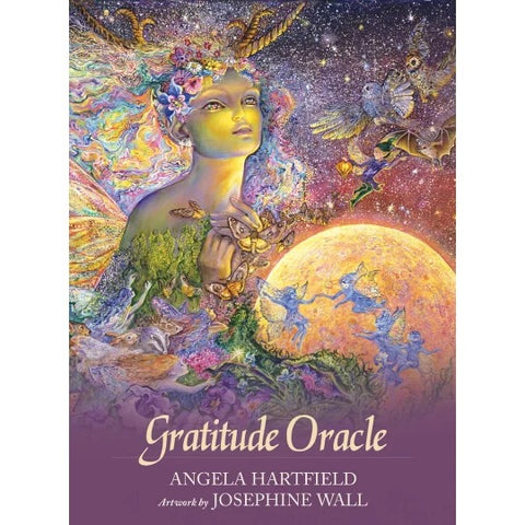 Gratitude Oracle Cards Deck by Angela Hartfield & Josephine Wall Blue Angel
