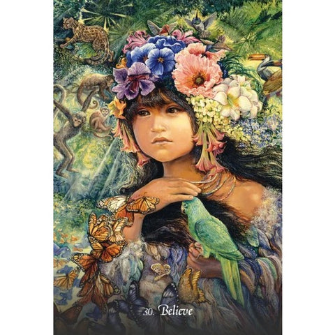 Gratitude Oracle Cards Deck by Angela Hartfield & Josephine Wall Blue Angel