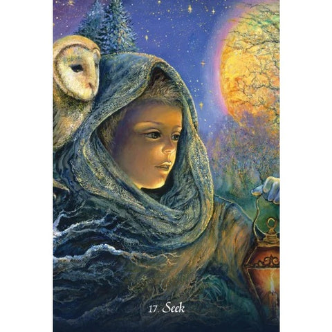 Gratitude Oracle Cards Deck by Angela Hartfield & Josephine Wall Blue Angel