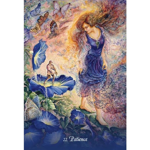 Gratitude Oracle Cards Deck by Angela Hartfield & Josephine Wall Blue Angel