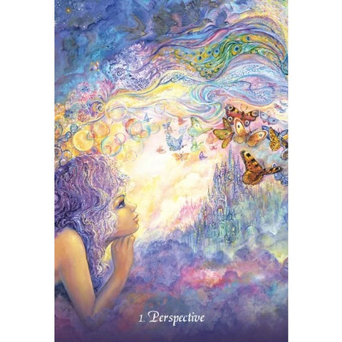 Gratitude Oracle Cards Deck by Angela Hartfield & Josephine Wall Blue Angel