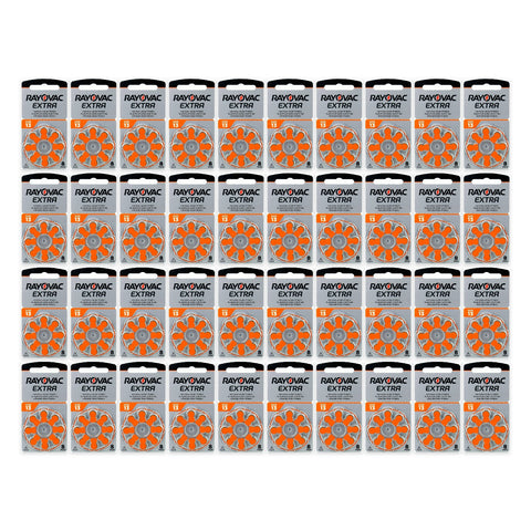 Rayovac Extra 13 hearing aid batteries - 40 cards of 8