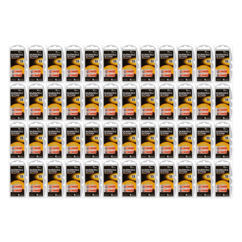 Duracell Activair 13 hearing aid batteries - 48 cards of 6
