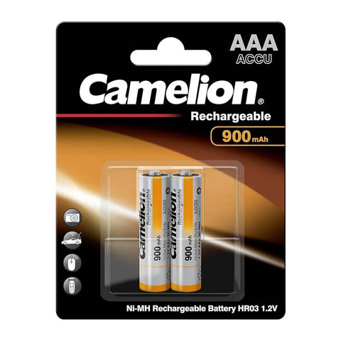 Camelion AAA 900mAh NiMH rechargeable battery card of 2