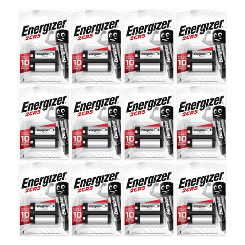 12x Energizer 2CR5 6V lithium photo batteries