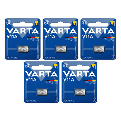 5x Varta V11A 6V alkaline batteries