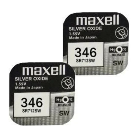 Maxell 346 SR712SW silver oxide batteries