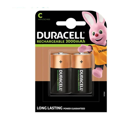 Duracell Rechargeable C 3000mAh 2-pack