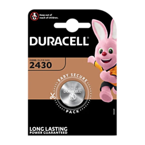 Duracell CR2430 3V lithium coin battery