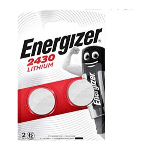 Energizer CR2430 3V lithium coin battery card