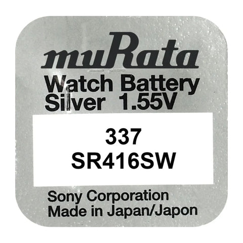 Murata 337 SR416SW watch battery