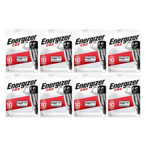 8x Energizer CR2 3V lithium photo batteries