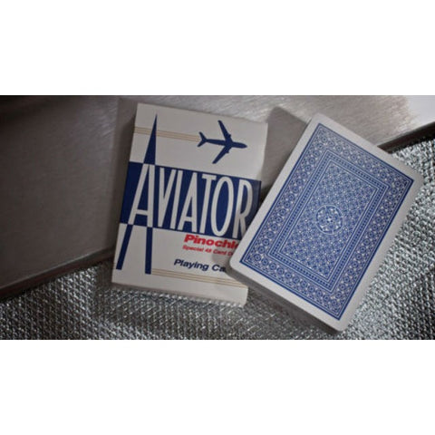 Aviator Pinochle Standard Index Blue Deck Poker Playing Cards Magic Tricks