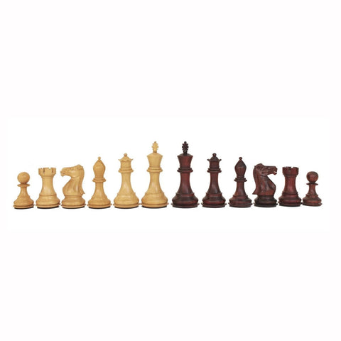 Italfama Mahogany Weighted Chess Pieces 7.8cm King, Made in Italy