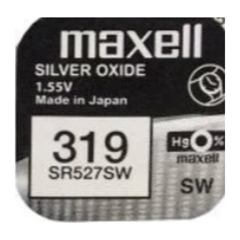 Maxell 319 SR527SW watch battery