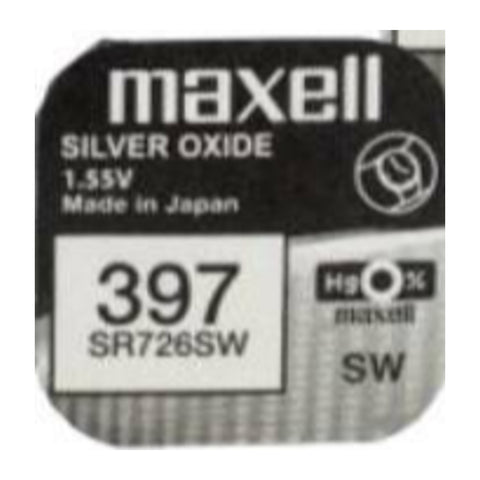 Maxell 397 SR726SW watch battery